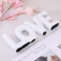 White Love Letters Large Love Resin Sculpture